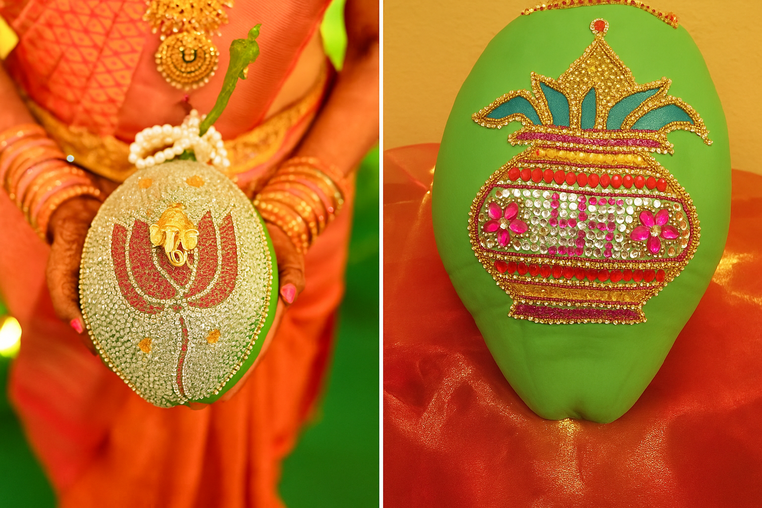 Decorated Coconuts